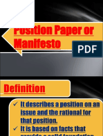 Position Paper