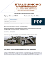 Metalguincho Orçamento Caçamba Graneleira IEP São Paulo
