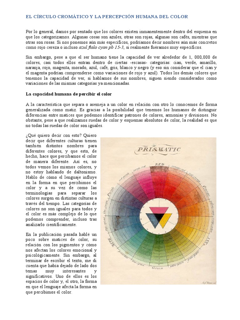 El Círculo Cromático y su Percepción | PDF | Color | Pinturas