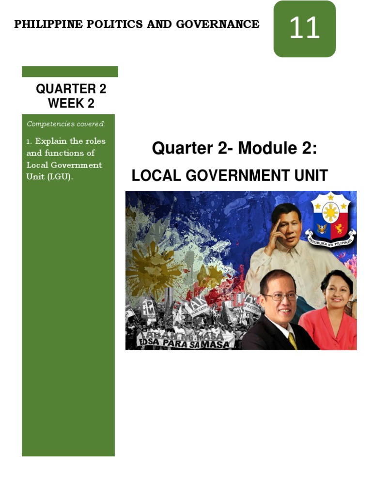 Roles of Local Government Units in PH | PDF | Local Government | Public Law
