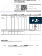 DANFE - Documento da nota fiscal de energia elétrica