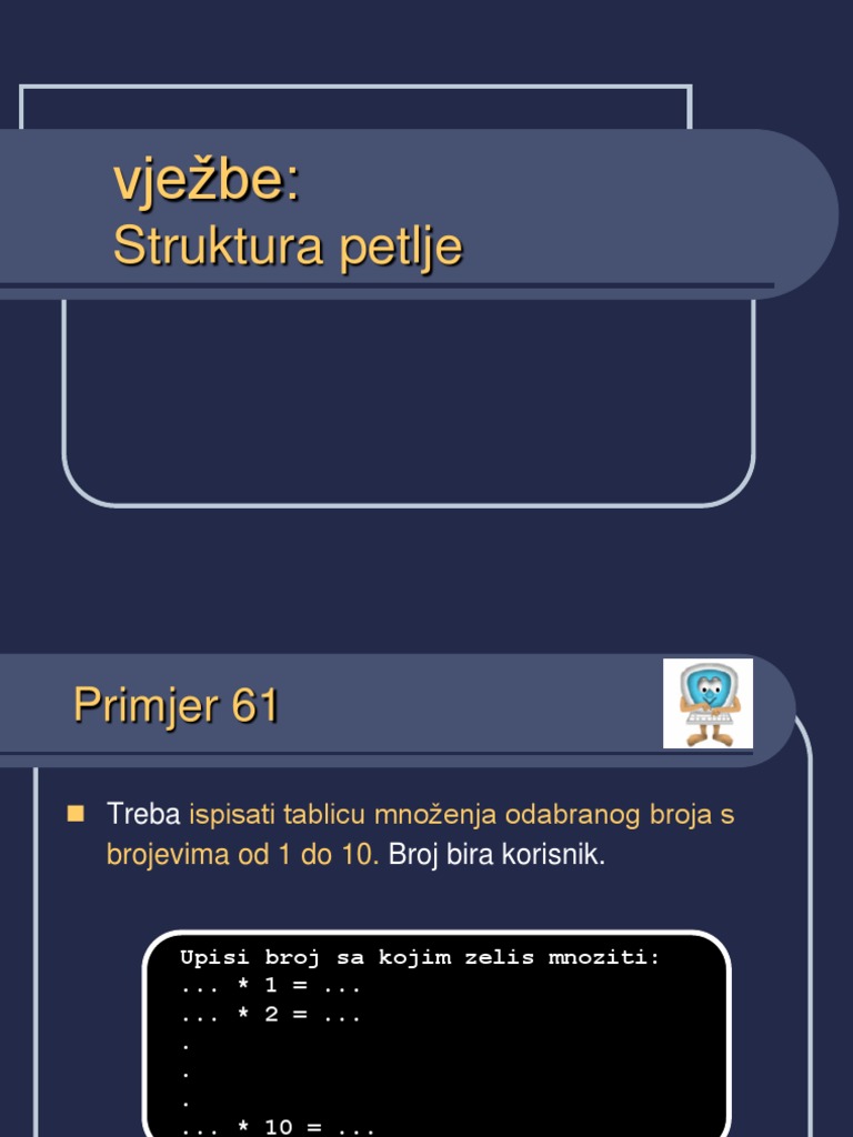 19 vjezbe struktura petlje pdf