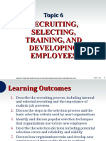 Topic 6 Recruiting Selecting Training and Developing Employees 1