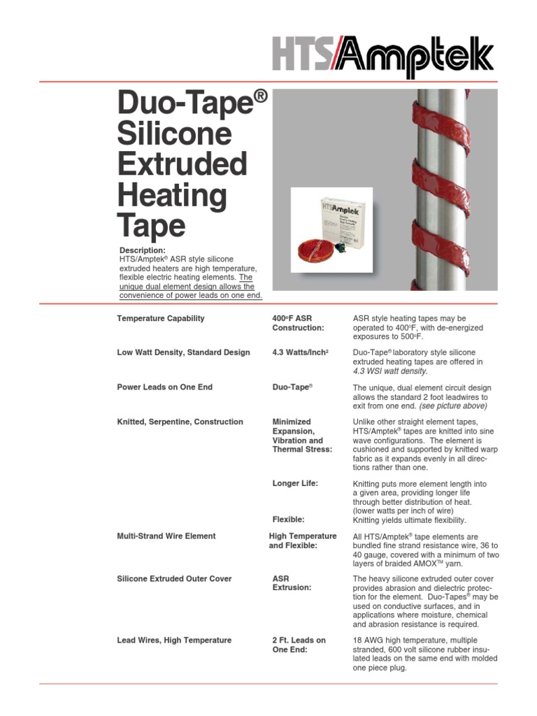 Heat Tape ASR All PDF Extrusion Wire