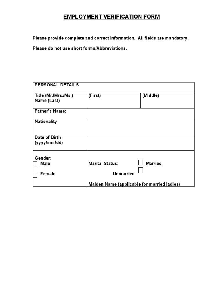 EVF Format | PDF | Employment