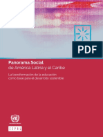 La Transformación de La Educación Como Base para El Desarrollo Sostenible - CEPAL. 2022