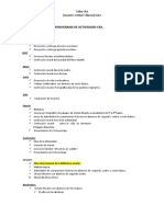 Cronograma de Actividades Cra