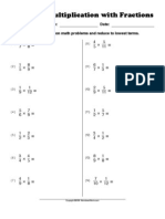 Multiplying Fractions