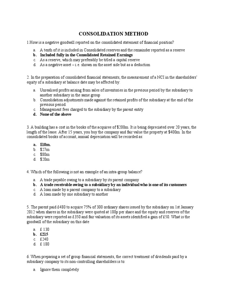 Goodwill and Negative Goodwill Accounting | PDF | Goodwill (Accounting ...