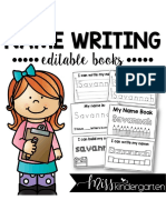 Name Writing Book Editable