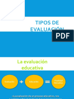 Tipos de Evaluación