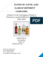 Vinegar Acetic Acid Concentration Analysis