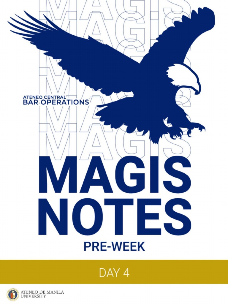 Magis Notes Pre-Week Day 4 | PDF | Appeal | Writ