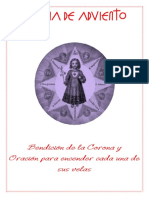 CORONA DE ADVIENTO. Bendición de La Corona y Oración para Encender Cada Una de Sus Velas