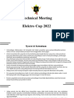 Technical Meeting Elektro Cup 2022-1