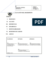 Procedimiento EVALUACIÓN DESEMPEÑO Revisión