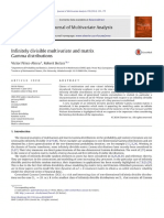 Infinitely Divisible Multivariate and Matrix Gamma Distributions - Elsevier Enhanced Reader