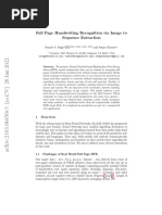 Full Page Handwriting Recognition Via Image To Sequence Extraction