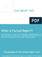 Factual Report Text