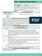 Planeación Didáctica Primaria 5to Bloque 1