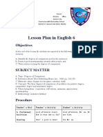 Degrees of Comparison Lesson Plan for Elementary Students