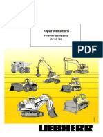 Liebherr Variable Capacity Pump DPVO 165 Repair Instruction - EN