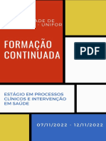 Estágio em Processos Clínicos e Intervenção em Saúde UNIFOR 2022