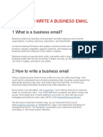 How To Write A Business Email Expo