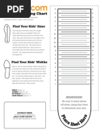 Ce Heel He: Kids' Foot Sizing Chart