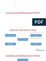 Subsetting and Modifying Data in Python