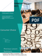 Lecture 1 Part 2 Consumer Choice Final - Preferences & Utility