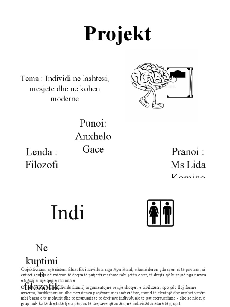 Projekti I Filozofise | PDF