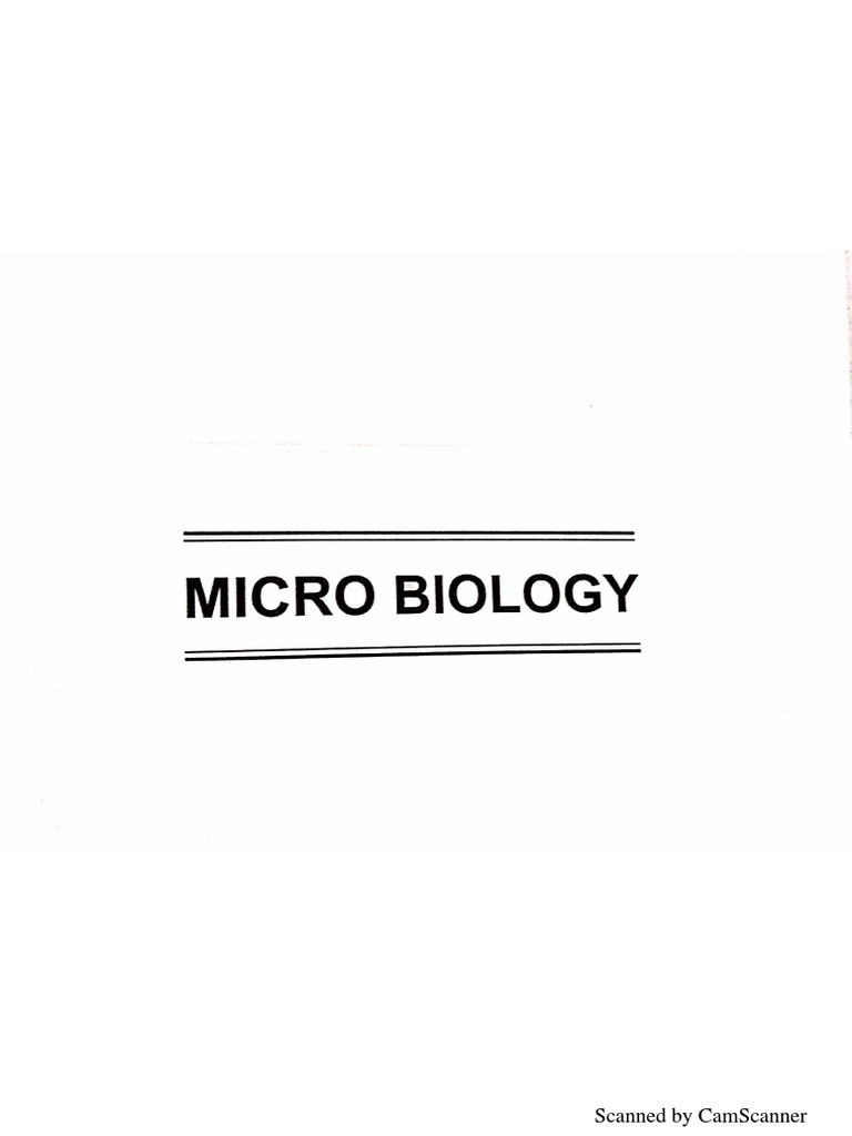 Micro Biology | PDF