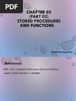 Chapter 02 - 02 Stored Procedures