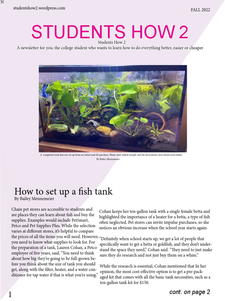 Students How 2 PDF Aquarium