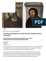 Painting Matching Fresco That Became 'Monkey Christ' Resurfaces - Spain - The Guardian