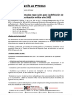 Boletin de Prensa Jornadas Especiales Junio