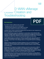 Cisco Sd-Wan Vmanage Cluster Creation and Troubleshooting