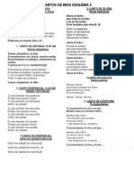 Cantos de Misa Esquema 4-1