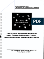 Um Sistema de Análise Dos Riscos e Dos Pontos de Controlo Críticos, Numa Unidade de Restauração Pública