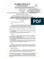 R120-17 - RES. EX. N°96, MIN. DEFENSA - Establece Disposiciones y Listados, para La Actualización de Productos Explosivos y Sustancias Químicas, Control de Armas (D.O.)