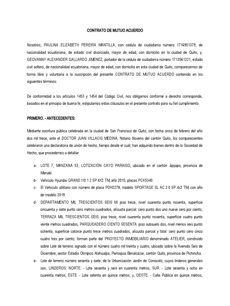 Acuerdo Entre Las Partes | PDF | Justicia | Crimen y violencia