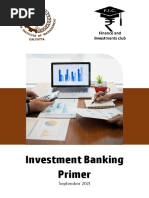 Investment Banking Primer