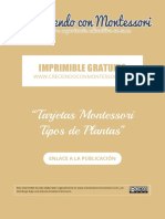 Plantas - Imprrimible Tarjetas Tres Partes - Tipos de Plantas