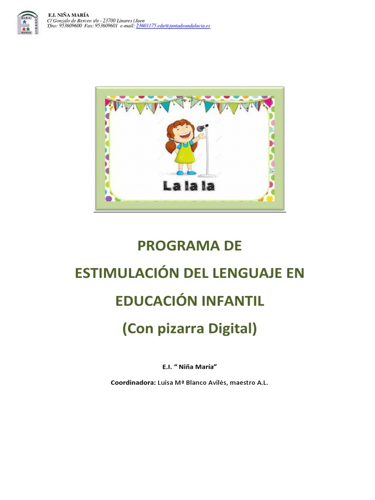Estimulación del Lenguaje Infantil en Avilés | PDF | Educación de la ...