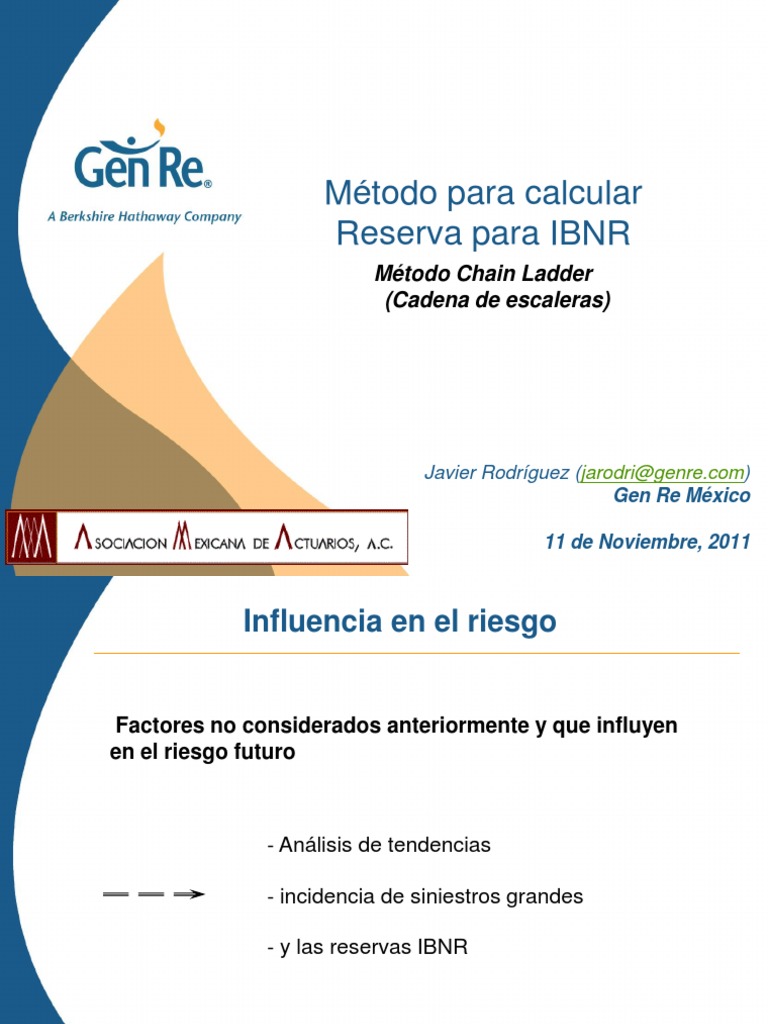 Métodos Actuariales para Reservas IBNR | PDF