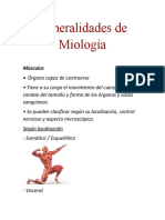 Generalidades de Miología