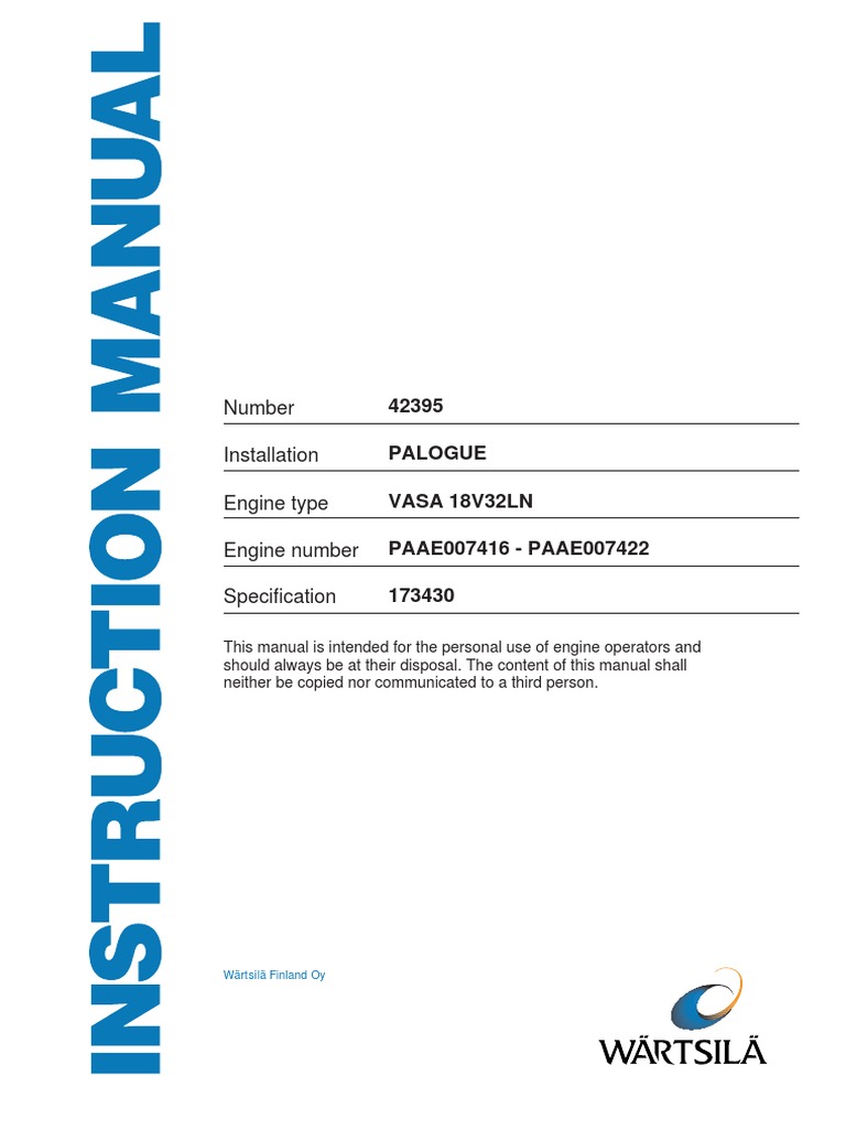 Palogue 18v32ln Instruction Manual | PDF | Internal Combustion