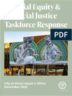 Akron Racial Equity and Social Justice Taskforce city responses