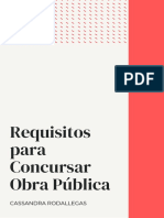 Requisitos para Concursar Obra Pública